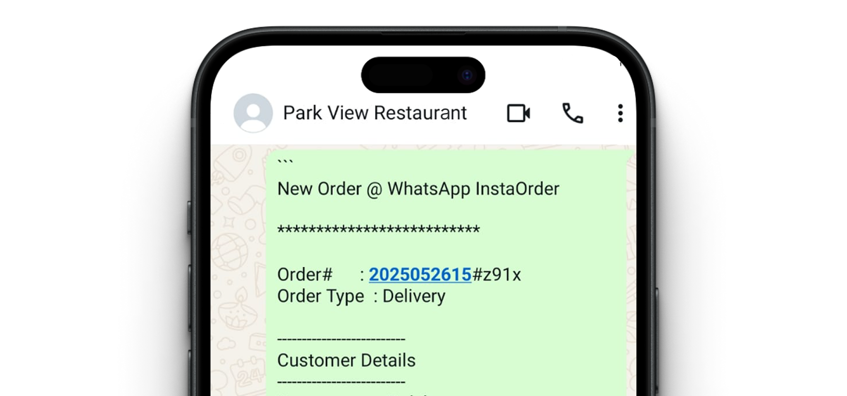 WhatsApp Phone Interface