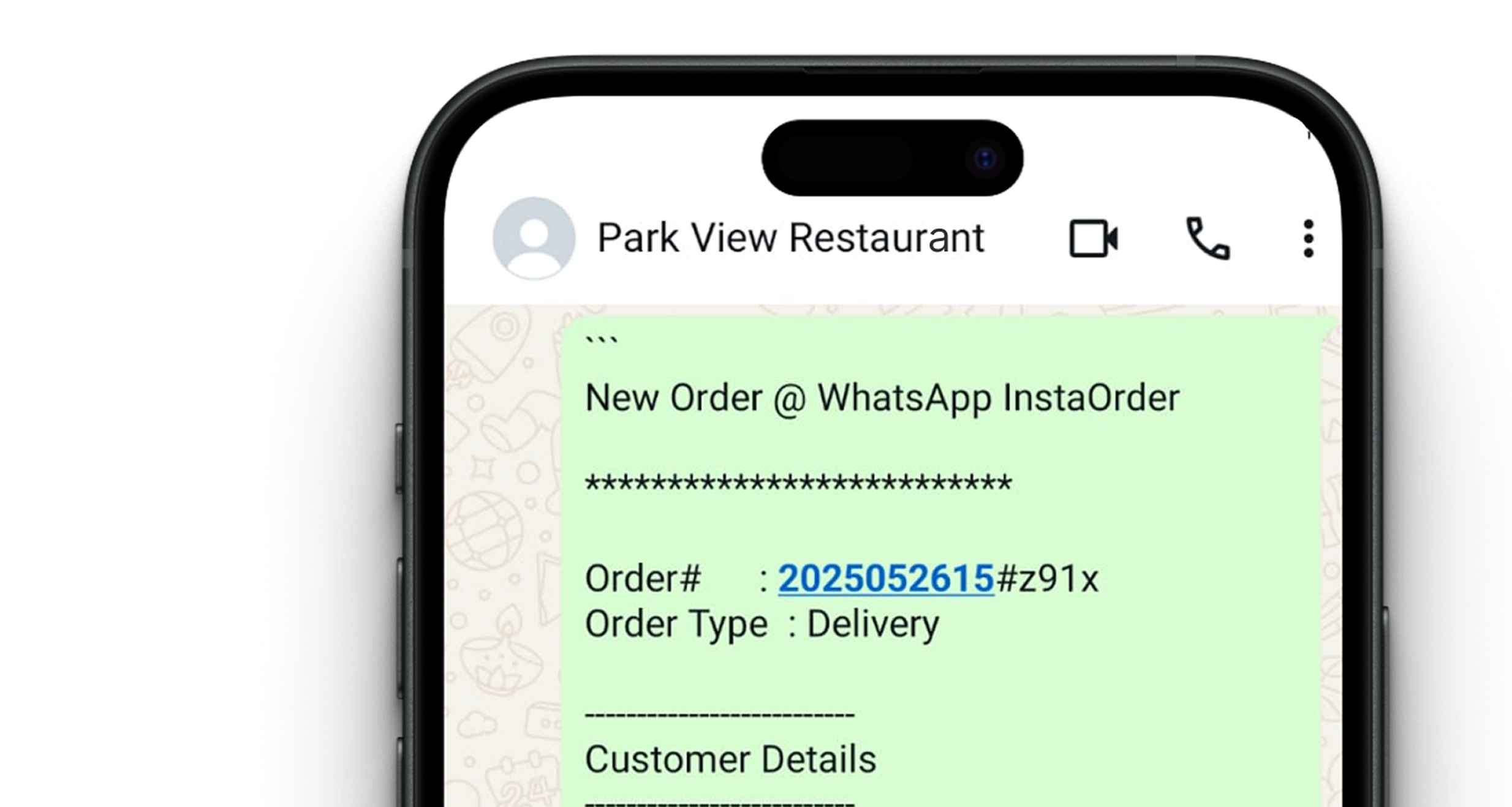WhatsApp Order Form